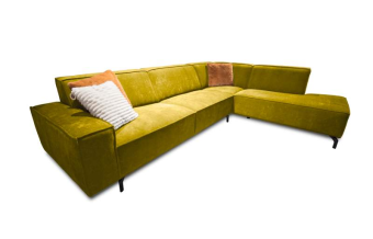 Gele hoekbank Heerlen 255cm – A-meubel
