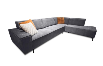 Grijze hoekbank Heerlen 255cm – A-meubel