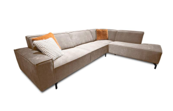 Taupe hoekbank Heerlen 255cm – A-meubel
