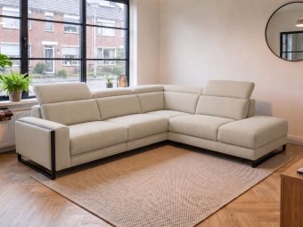 Hoekbank Meppel in beige – kleurimpressie