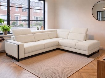 Hoekbank Meppel in creme – kleurimpressie