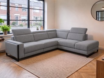 Hoekbank Meppel in grijs – kleurimpressie