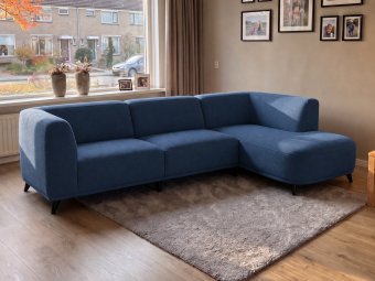 Hoekbank Niehove in blauw – kleurimpressie
