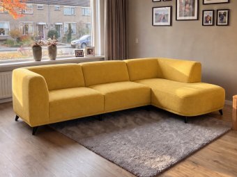 Hoekbank Niehove in geel – kleurimpressie