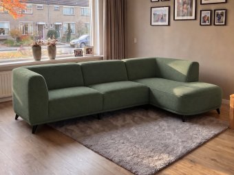 Hoekbank Niehove in groen – kleurimpressie