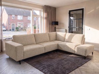 Hoekbank Nieuwegein  in beige – kleurimpressie