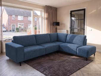 Hoekbank Nieuwegein  in blauw – kleurimpressie