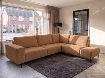 Hoekbank Nieuwegein  in cognac – kleurimpressie