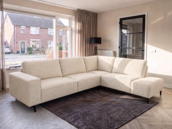 Hoekbank Nieuwegein  in creme – kleurimpressie