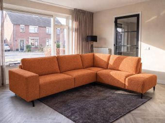 Hoekbank Nieuwegein  in oranje – kleurimpressie