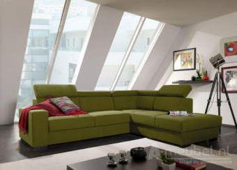 Groene hoekbank Raalte 270cm – A-meubel