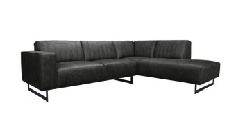 Zwarte hoekbank Scherpenisse 184cm – A-meubel