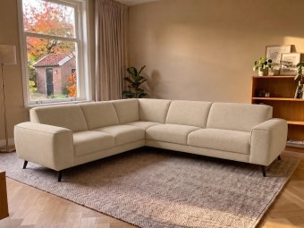 Hoekbank Zwolle in beige – kleurimpressie