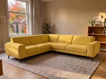 Hoekbank Zwolle in geel – kleurimpressie