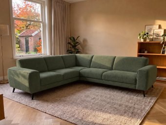 Hoekbank Zwolle in groen – kleurimpressie