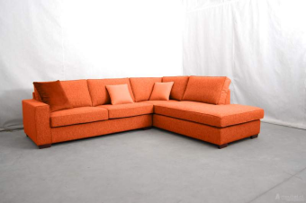 Oranje hoekbank Frederiksoord 170cm – A-meubel