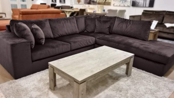 Bruine hoekbank Loenen 246cm – A-meubel