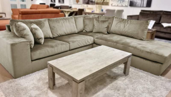Creme hoekbank Loenen 246cm – A-meubel
