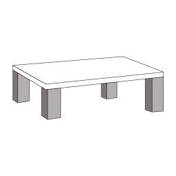 Hoektafel HT2-L Tegelen 100cm
