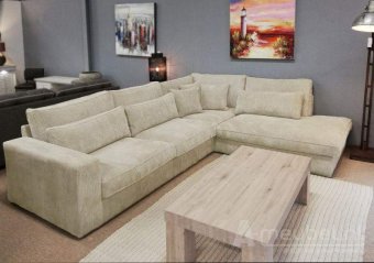Creme hoekbank Terheijden 265cm – A-meubel
