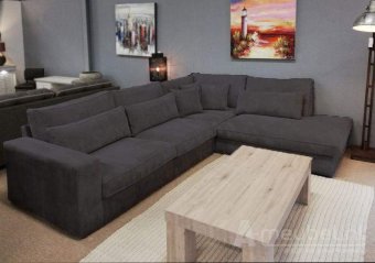 Antraciet hoekbank Terheijden 265cm – A-meubel