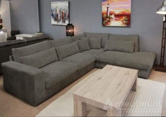 Grijze hoekbank Terheijden 265cm – A-meubel