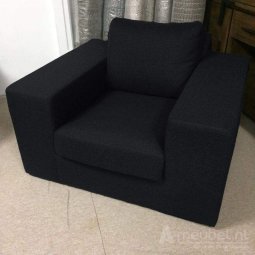 Zwarte fauteuil Lelystad 113cm – A-meubel