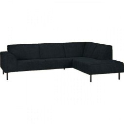 Zwarte hoekbank Maastricht 275cm – A-meubel