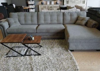 Taupe loungebank Groenveld 252cm – A-meubel