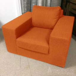 Cognac fauteuil Lelystad 113cm – A-meubel