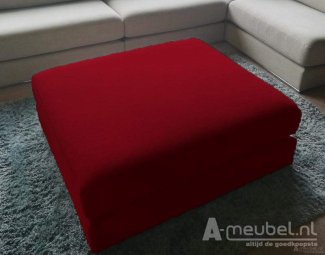 Rode hocker Amersfoort Pouffe 103x75cm – A-meubel