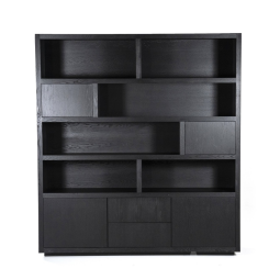 Kast Kabinet Helsinki - 200cm - Zwart - 95726