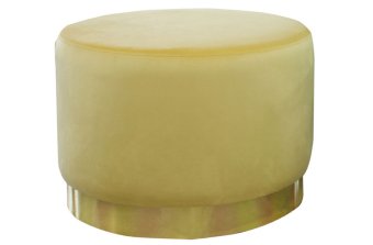 Poef Lexmond 80x47cm met spiegelrand