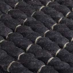 Vloerkleed London Zwart 165cm