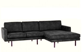 Antraciet loungebank Julianadorp 235cm – A-meubel