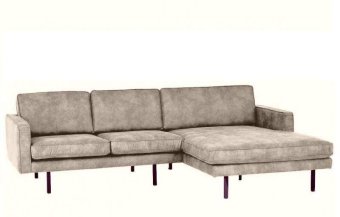 Beige loungebank Julianadorp 235cm – A-meubel