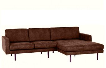 Bruine loungebank Julianadorp 235cm – A-meubel