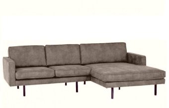Taupe loungebank Julianadorp 235cm – A-meubel