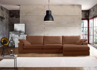 Beige loungebank Amersfoort 303cm – A-meubel