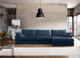 Blauwe loungebank Amersfoort 303cm – A-meubel