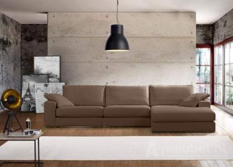 Bruine loungebank Amersfoort 294cm – A-meubel