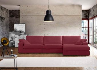 Rode loungebank Amersfoort 303cm – A-meubel