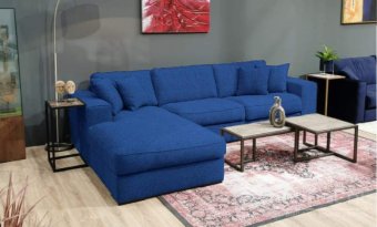 Blauwe loungebank Berlicum 270cm – A-meubel
