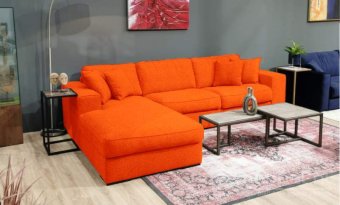 Oranje loungebank Berlicum 265cm – A-meubel