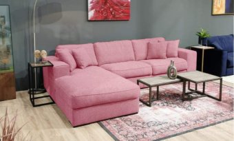 Roze loungebank Berlicum 265cm – A-meubel