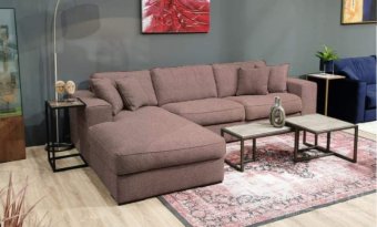 Taupe loungebank Berlicum 265cm – A-meubel