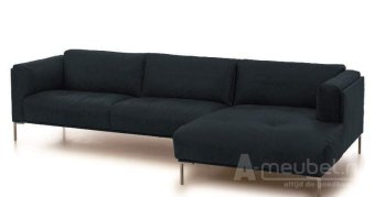 Antraciet loungebank Bern 243cm – A-meubel