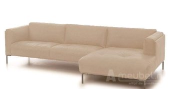 Creme loungebank Bern 243cm – A-meubel