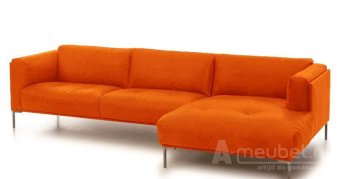 Oranje loungebank Bern 243cm – A-meubel