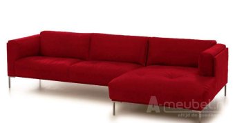 Rode loungebank Bern 256cm – A-meubel